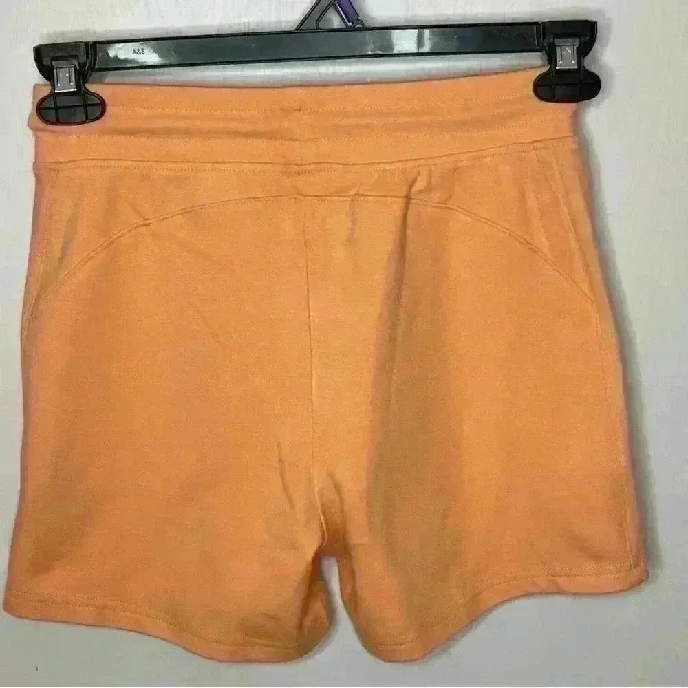 Alphalete Shorts Women Small Orange NWOT Athletic Leisure Drawstring Pockets‎